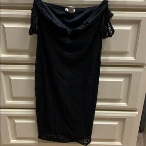 Black Strapless Dress